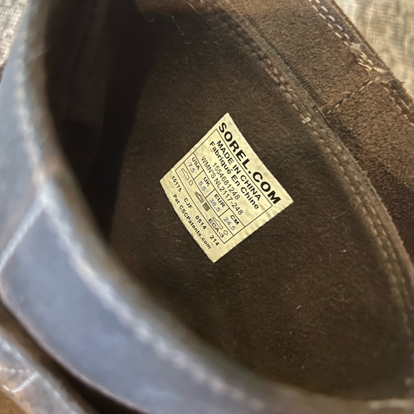 Sorel Toronto Brown Leather Mid Calf Winter Snow Wedge Boot Women's Size 7.5 - Picture 6 of 9